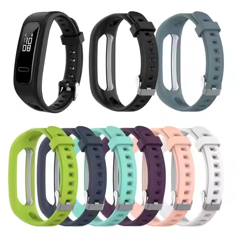 Silicone Watch Strap For Honor Band 4 Running Wristbands Accessories Replacement Sport Strap For Hua