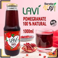 Lavi Pomegranate Juice GLASS 100% Natural Juice Jus Delima Turki Halal 1L /1000ml