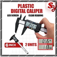 150mm Digital Vernier Caliper Measure Tool Battery Internal External Diameter Thickness Millimeter I