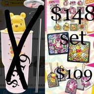 現貨 7-11 小熊維尼 勞蘇 彩繪 3D 立體杯 冰霸杯 保溫杯 水杯 杯墊 貼紙 sticker 鏡 吊飾 keychain winnie the pooh lotso