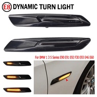 2pcs Pack Dynamic Amber 12V LED Side Signal Light Turn Signal Light Suitable for BMW 1 3 5 Series F3