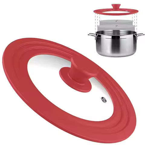 Universal Pan Lids Large Silicone Pot Lids for Pots Pans & Skillets Fits 16cm to 32cm Cookware Fryin