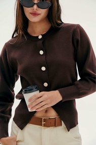 LAGOM Signature Crew Knitted Cardigan - Lagommaterials