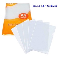 Bìa Lá PP Holder - Bìa Lá Nhựa A4 Plus PP Holder ( xấp 100 cái)