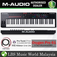 M-Audio Oxygen Pro 61 61 Key Keyboard Controller with Sensitive Semi Weighted Keys with 16 Pad (M Audio)