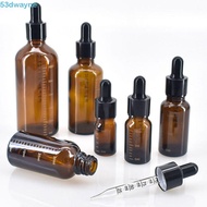 DWAYNE Dropper Bottle with Scale Travel 5ml-100ml Scale Dropper Bottle Refillable Bottles Amber Glas