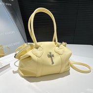 Túi Tote da PU thời trang jivivil với chi tiết chéo cho mùa hè