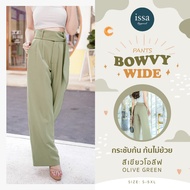 Bowvy wide Issa Apparel กางเกงขากระบอกใหญ่ (ใส่โค้ด ISSA13SEP ลด 130) สวยผ้าดีมากตัดเย็บปังดีเทลมาพร