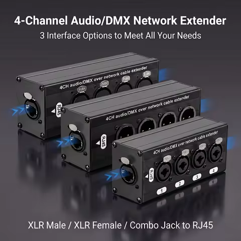 XLR 1X4 Balanced Audio Splitter 1 In 4 Out XLR Audio Splitter XLR Audio Signal Splitter Box