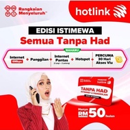 [ NEW INCREDIBLE ] Hotlink Prepaid UNLIMITED Hotspot Data Internet &amp; Calls to all networks