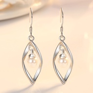 旋钮珍珠耳坠  叶子耳环  贝珠耳坠 厂家叶子耳环 纽带耳环20260110