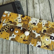 英國製作 啡黃動物園貓熊棉麻電腦保護套 switch ipad kindle