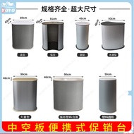 Hollow Board Display Stand Promotional Counter Portable Folding Curved Straight Plastic Exhibition P