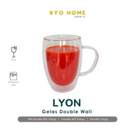 Ryo Home - LYON Double Wall Heat-Resistant Coffee Cup 350 ML