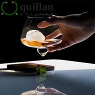 QUILLAN Cognac Glasses Cup, Rotating European Style Irregular Whiskey Wine Glass, Personalized Trans