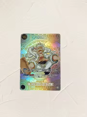 OPCG One Piece Monkey D Luffy Gear 5 Nika DIY Custom Holographic Foil Cards