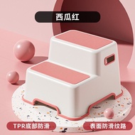 iHOUSE บันไดเหยียบรองนั่งชักโครก บันได 2 ชั้น พับได้ บันไดเด็ก บันไดชักโครก ปีนล้างมือ มีที่จับ กันล