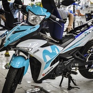 Exciter 150 movistar turquoise stamp, exciter 150 stamp, exciter 150 boss team, exciter 150 car stic