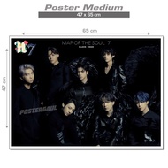BTS Medium Poster: MAP OF THE SOUL 7 - BLACK SWAN #FJP428 - size 47 x 65 cm