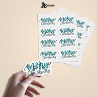 50pcs Merry Christmas Sticker V3, Holiday Stickers, Gift Packaging, Water Resistant