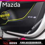 Mazda CX3 CX5 CX8 CX30 Mazda 3 Mazda 6  Anti Side Kick Sticker Door Protection Carbon Design Boss Car Accessories