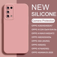 Luxury Ins Trendy Camera Protection Case for OPPO A78 A96 F11 Pro A9 F9 A15 A15s A16 A31 A52 A72 A92 A54 5G A55 A91A93 A74 A3S A5 AX5 A12e A5S AX5s A7 A12 A5 A9 2020 A33 A53 A32 A53s A1k Reno 8 8T 7 Pro 6 5 5f 4 3 Soft Straight Edge Phone Case