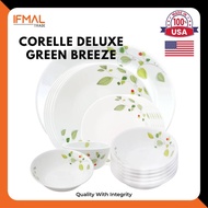 Corelle Loose Green Breeze  ( Dinner Plate/ Soup Plate 21cm/ Medium Bowl/ Noodle Bowl/ Serving Platter/ Soup Bowl )