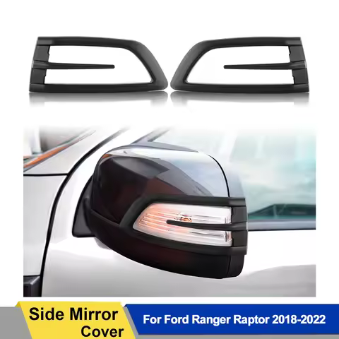 Side Door Mirror Turning Signal Wing Lamp Cover Trim For Ford Ranger Raptor 2018 2019 2020 2021 2022