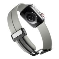Magnetic Buckle Silicone Strap for Apple Watch Ultra/Ultra 3 2 49mm 45mm 41mm Series 11 10 9 8 7 6 5