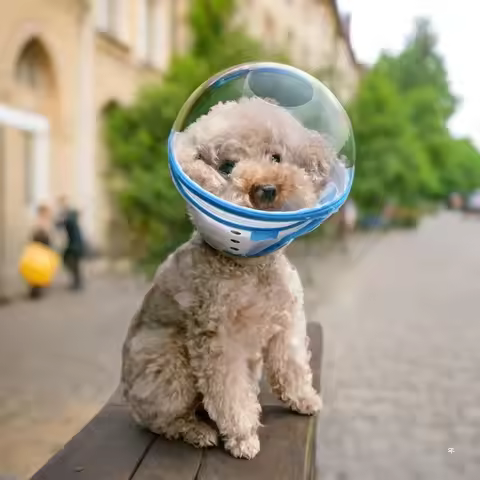 Space Dog Elizabethan Collar Prevents Liing Biting and Foot Chewing Anti-Colion Ne Ring for Blind Do