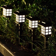 ไฟญี่ปุ่น Solar LED Zen CoolWhite ไฟปักสนาม ไฟทรงโคมญี่ปุ่นพลังงานแสงอาทิตย์ 8 ต้น