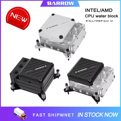 Barrow POM 10W PWM Water Pump+CPU Block Combo use for AMD AM3 AM5 / INTEL 1700 1200 115X X99 2011 Wa