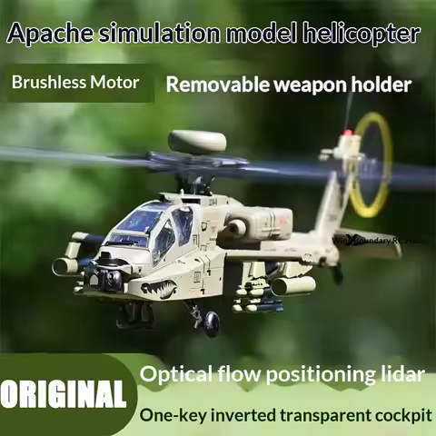 1/48 RC ERA C170 Apache AH-64D RC Helicopter Military Model 6CH Brushless Optical Flow Positioning O
