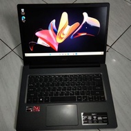 Laptop Acer Ryzen 5 3500u SSD NVME 512GB GAMING EDITING LANCAR NOT