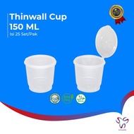 (0_0) THINWALL CUP 150 ML / TEMPAT SAUS BULAT / CUP SAUS SAMBAL