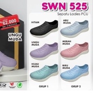 Rumahkaki - Sepatu Wanita Slip On ATT SWN 525 Karet Lentur Ringan Anti Slip Tanpa Tali Anti Air
