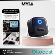 OTTOCAST Mini Pico 3.0 Cube 2 in 1 Wired To Wireless CarPlay Android Auto Adapter USB Stick Wifi Car