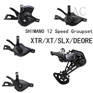 SHIMANO MTB 12 Speed Groupset XTR/XT/SLX/DEORE Right Shift Lever And Rear Rear Derailleur  SL M9100/
