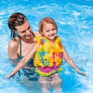 Ombak9 Intex Tropical Buddies Yellow Swim Vest Inflatable Swim Pool Float Floaties Children Age 3 - 5 (WSCJ Sea Horse)