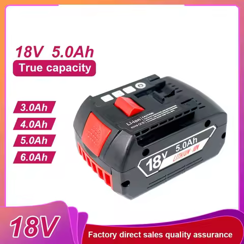 For Bosch BAT 18V 3Ah-6Ah 18650 Power Tool Battery for Bosch 18V BAT609 BAT609G BAT618 BAT618G 3601H