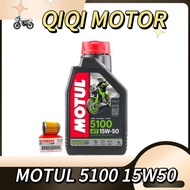 MOTUL 5100 15W50 4T TECHNOSYNTHESE ENGINE OIL FRANCE 1LITER