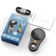 Aideepen 500x มือถือกล้องจุลทรรศน์ดิจิทัลมือถือ370แบบตายตัวกล้องจุลทรรศน์ขยายแว่นขยายอิเล็กทรอนิกส์ 