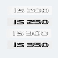 3D Chrome Glossy Black ABS Letters IS200 IS250 IS300 IS350 IS300h IS200t HYBRID Emblem For Lexus Car