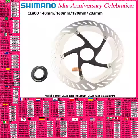 SHIMANO Center Lock Disc Rotor DEORE XT RT-MT800 CL800 140 mm 160mm 180mm 203mm Hydraulic Brake Disc