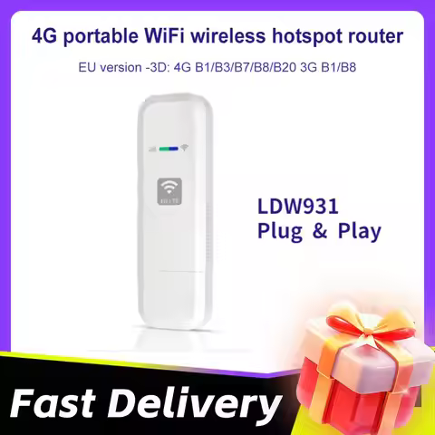 4G LTE USB WiFi Router with SIM Card Slot Portable WiFi LTE USB 4G Modem Plug and Play European Vers