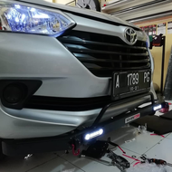 EC1-TDBA - TANDUK DEPAN BESI MOBIL AVANZA + LAMPU DRL + BREKET - BEMPER DEPAN BESI AVANZA - BUMPER D