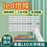 [可開統編]【110V燈條】燈具 燈條 電燈 家用燈 吸頂燈 遙控燈 LED燈 三色燈 磁吸燈 臥室燈 長條燈 照明燈條