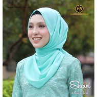 Shawl Chiffon Eksklusif Mint Green by Habibi Boutique