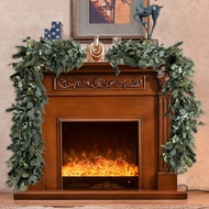 Ready Stock Simulation Eucalyptus Leaf Rattan Round Leaf Eucalyptus Leaf Vine Cross-Border Manuf