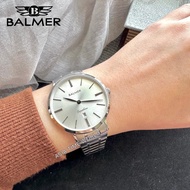 宾马 Balmer 1001G SS-14 Classic Men's Watch with Sapphire Glass Silver Stainless Steel Official Warranty